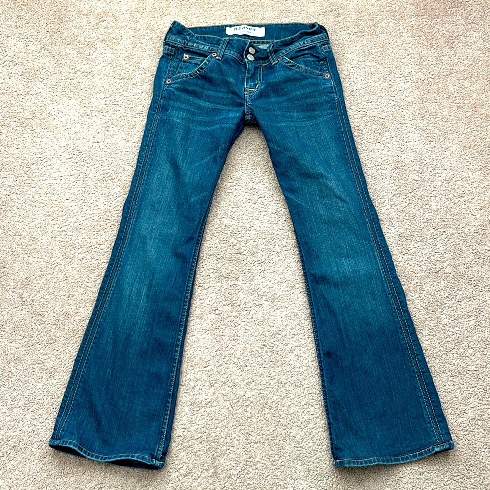 Hudson Signature Bootcut Low Rise Jeans - Hemmed